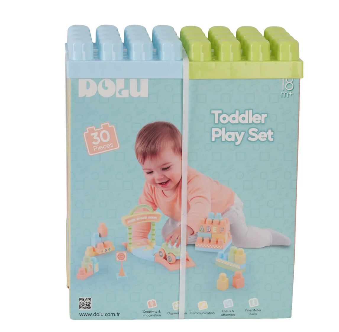 OYUNCAK YOL VE BLOK SET 30 PCS