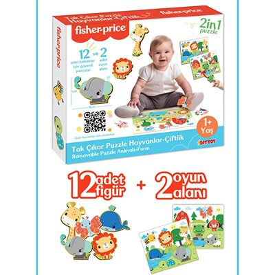 FISHER PRICE TAK ÇIKAR PUZZLE HAYVANLAR