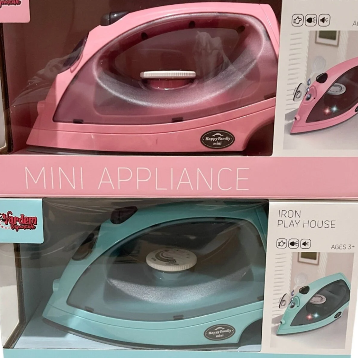 KUT IŞIKLI VE SESLİ PİLLİ OYUNCAK ÜTÜ