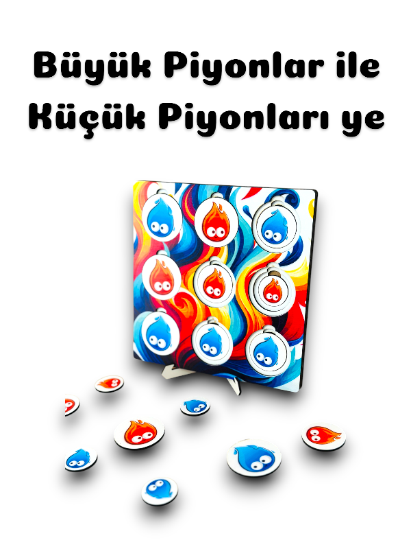 Ateş ve Su XOX Strateji Oyunu