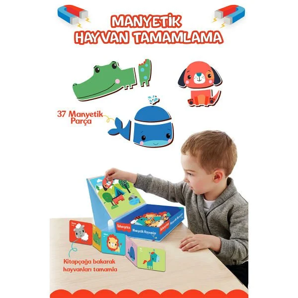 FISHER PRICE MANYETİK TABLET HAYVANLAR