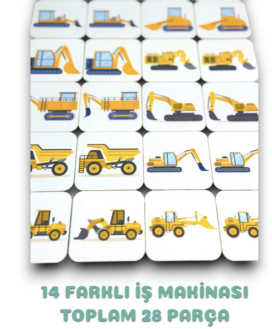 İş Makinaları Eşleme Kartları