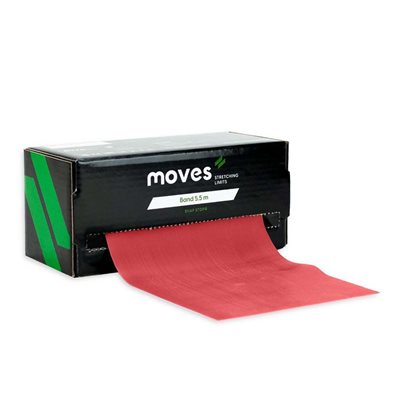 Moves Profesyonel Egzersiz ve Direnç Bandı 5.5 m-Kırmızı - Orta