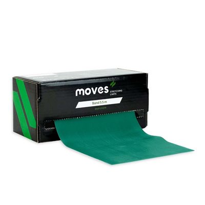 Moves Profesyonel Egzersiz ve Direnç Bandı 5.5 m-Yeşil - Sert