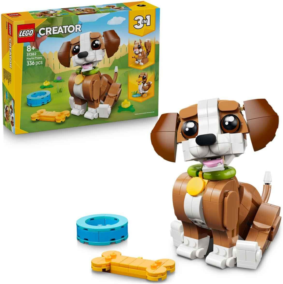  Lego Creator 3in1 Sevimli Hayvanlar: Oyunbaz Yavru Köpek 336 parça +8 yaş