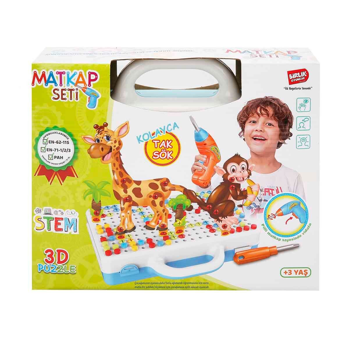 Birlik, 3D Eğitici Matkap Seti Hayvanlar