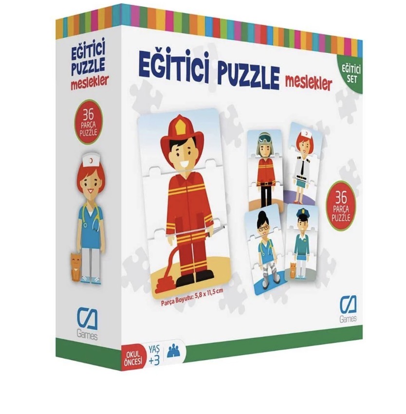 Eğitici Puzzle Meslekler