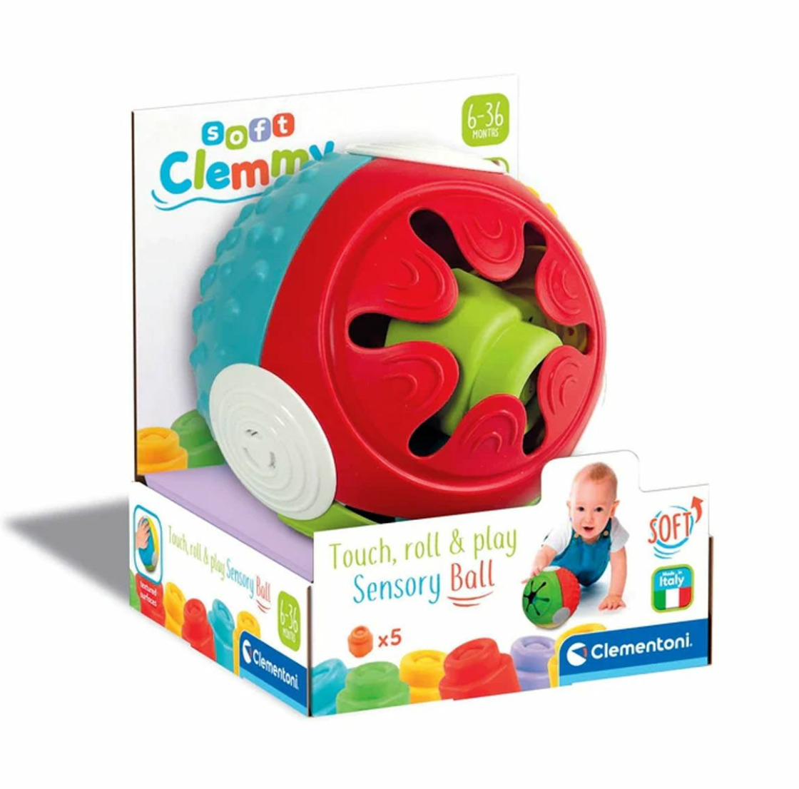 Soft Clemmy - Yumuşak Blok Duyusal Top 5 parça 6-36 ay