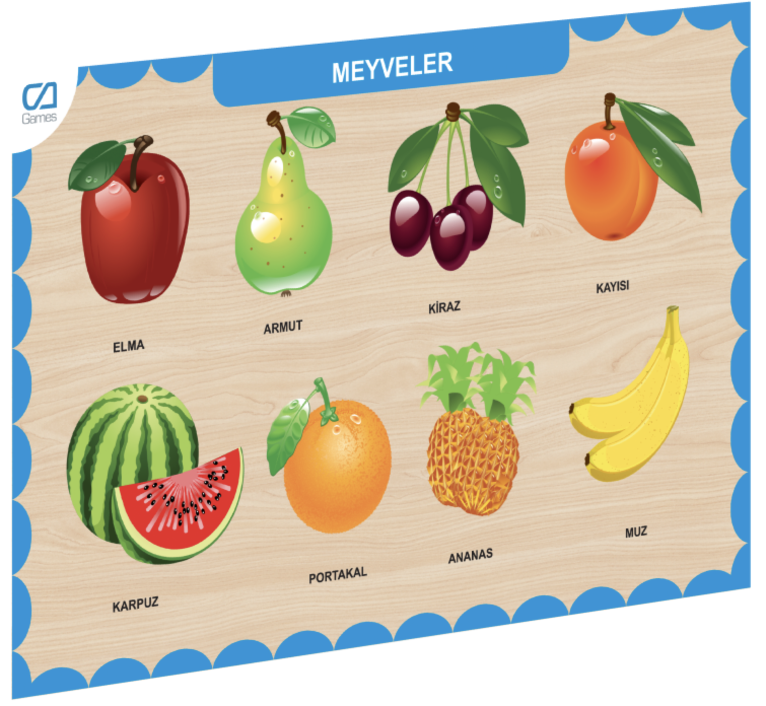 CA GAMES AHŞAP MEYVELER BUL-TAK