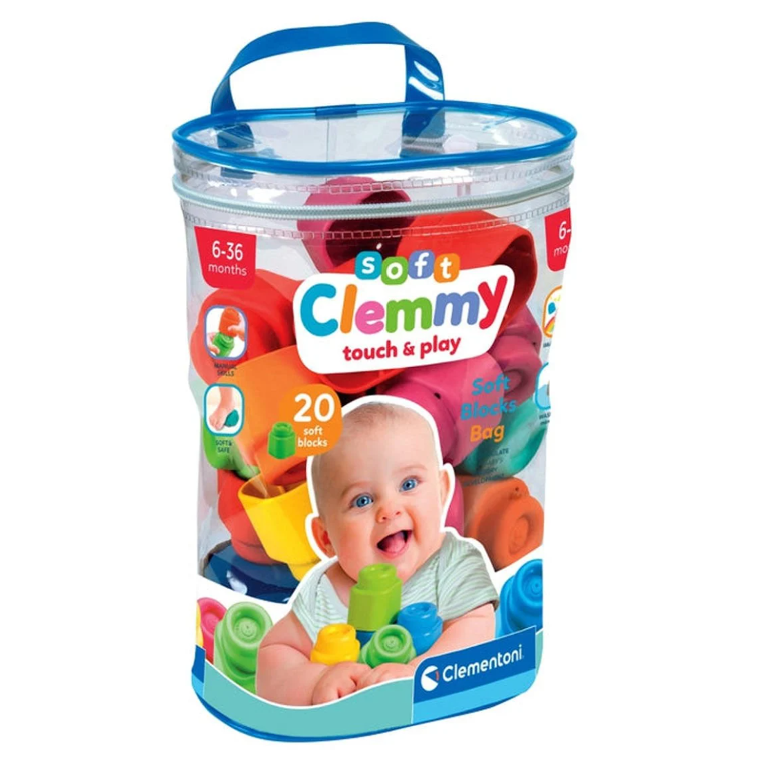 Soft Clemmy - Yumuşak Blok Çantası 20 parça