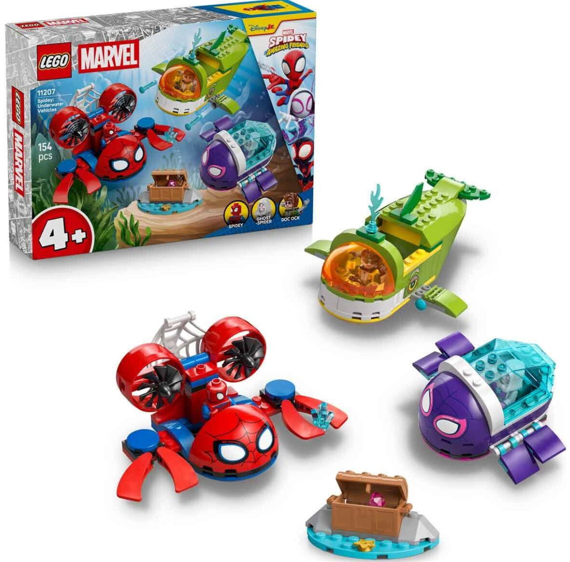 Lego Spidey Spidey Spidey: Su Altı Araçları 154 parça