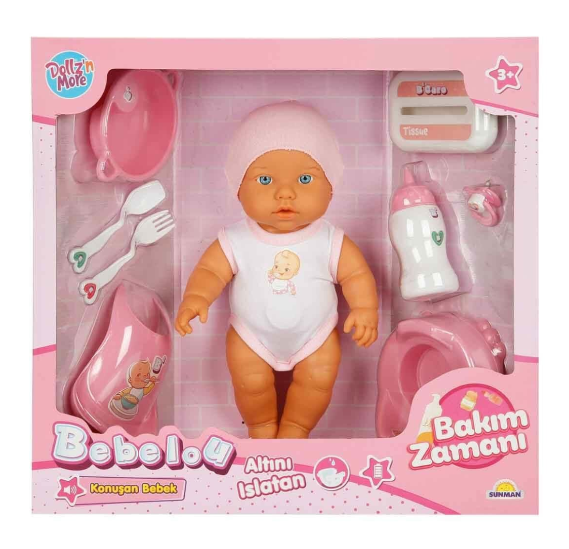 Bebelou Bakım Zamanı Sesli Gülen Ağlayan Bebek 32 cm