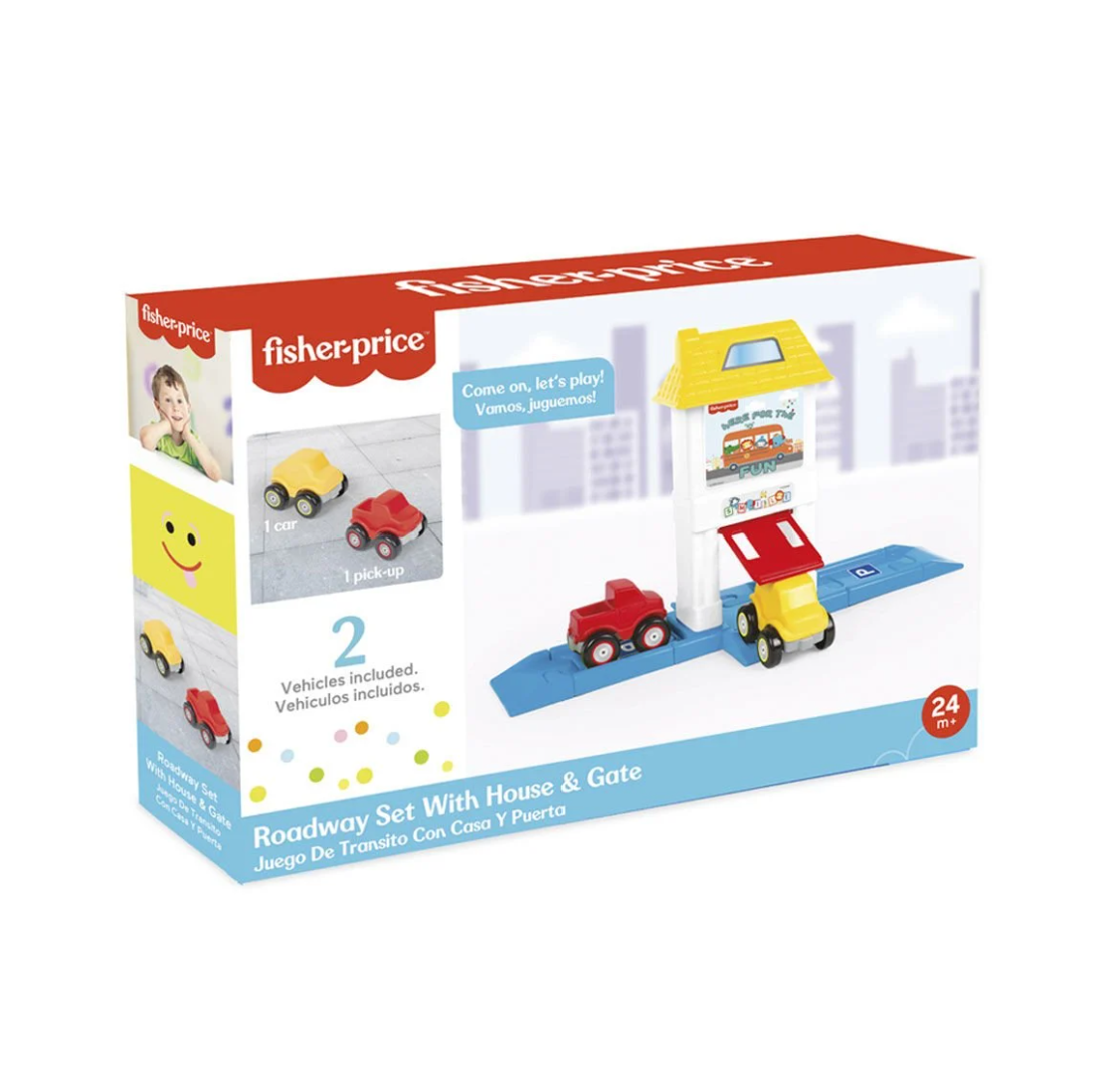 FISHER PRICE ROADWAY SET with HOUSE - G