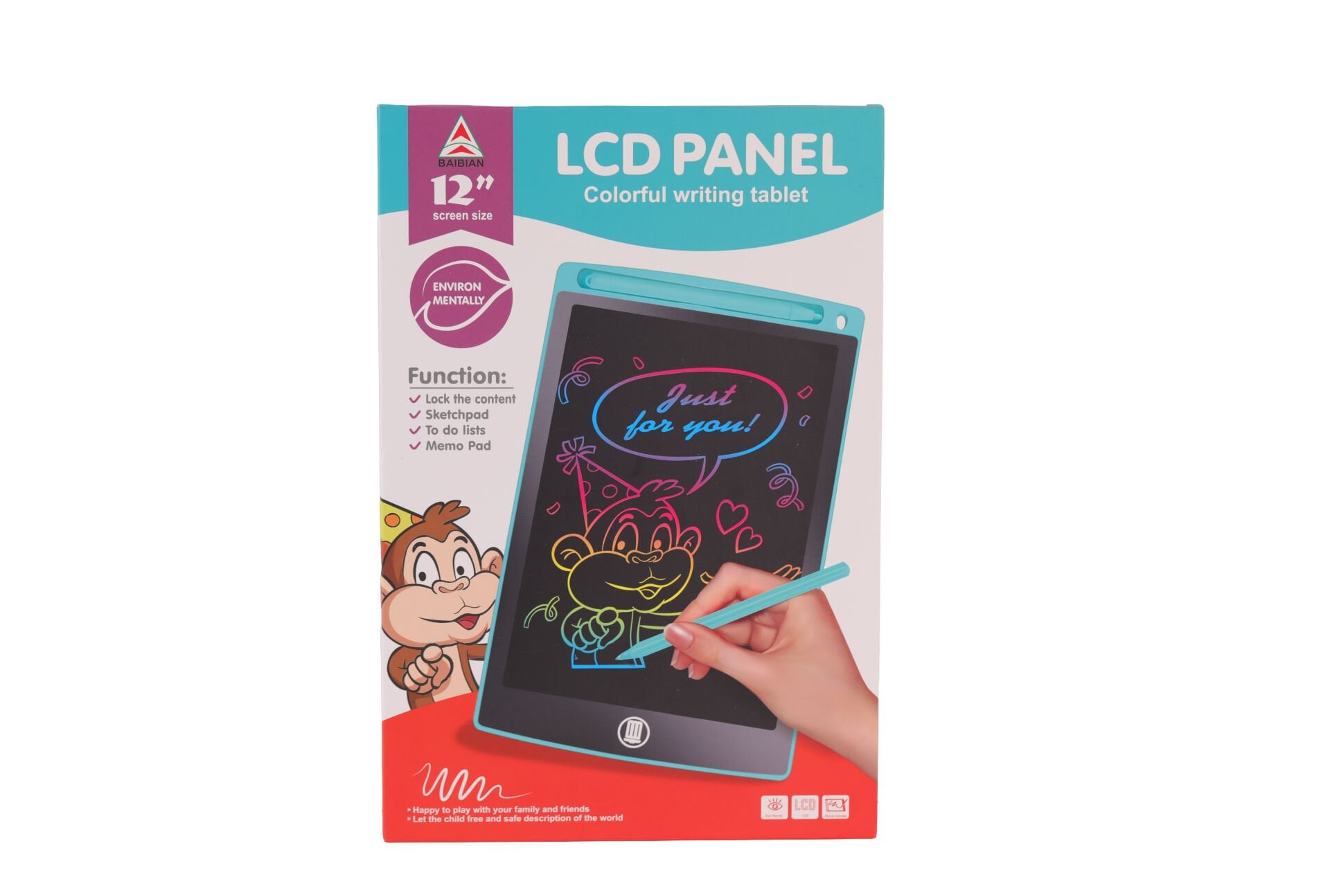 12 İNÇ RENKLİ YAZI TABLETİ